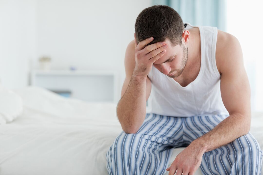 dolor en un hombre con prostatitis