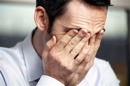 dolor en un hombre con prostatitis
