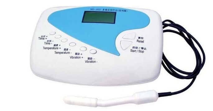 Un dispositivo especial utilizado para tratar la prostatitis en casa.